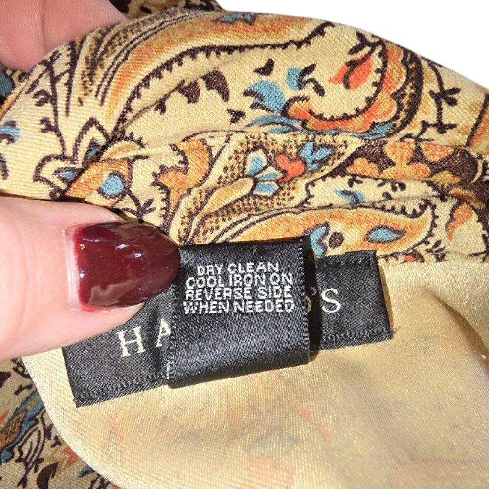 Vintage HAROLD'S Paisley Blouse sz M - Picture 9 of 9